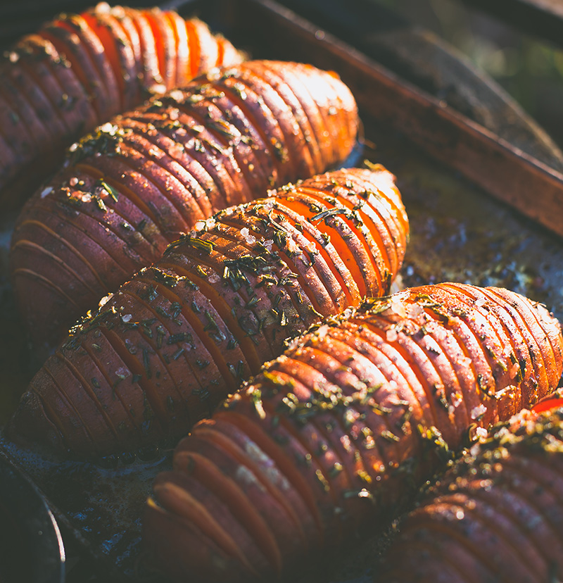 SMOKED HASSELBACK SWEET POTATOES | Hot Smoked