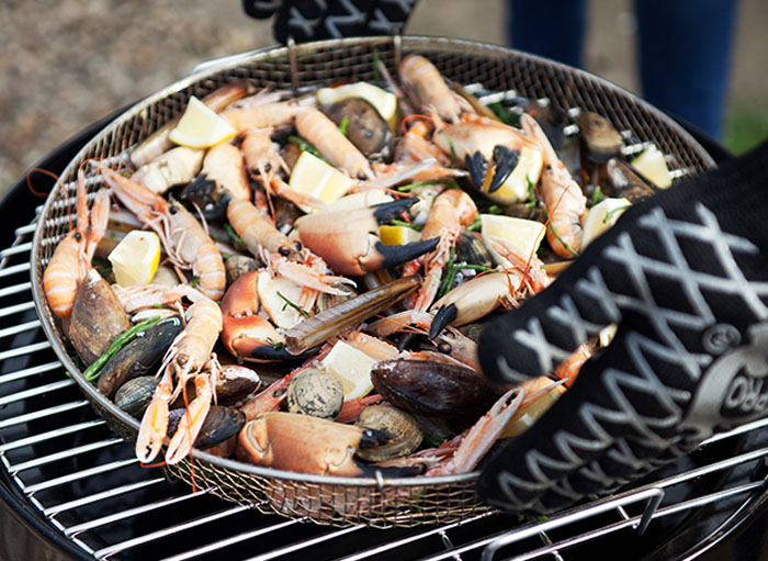 hot smoked seafood sharing platter