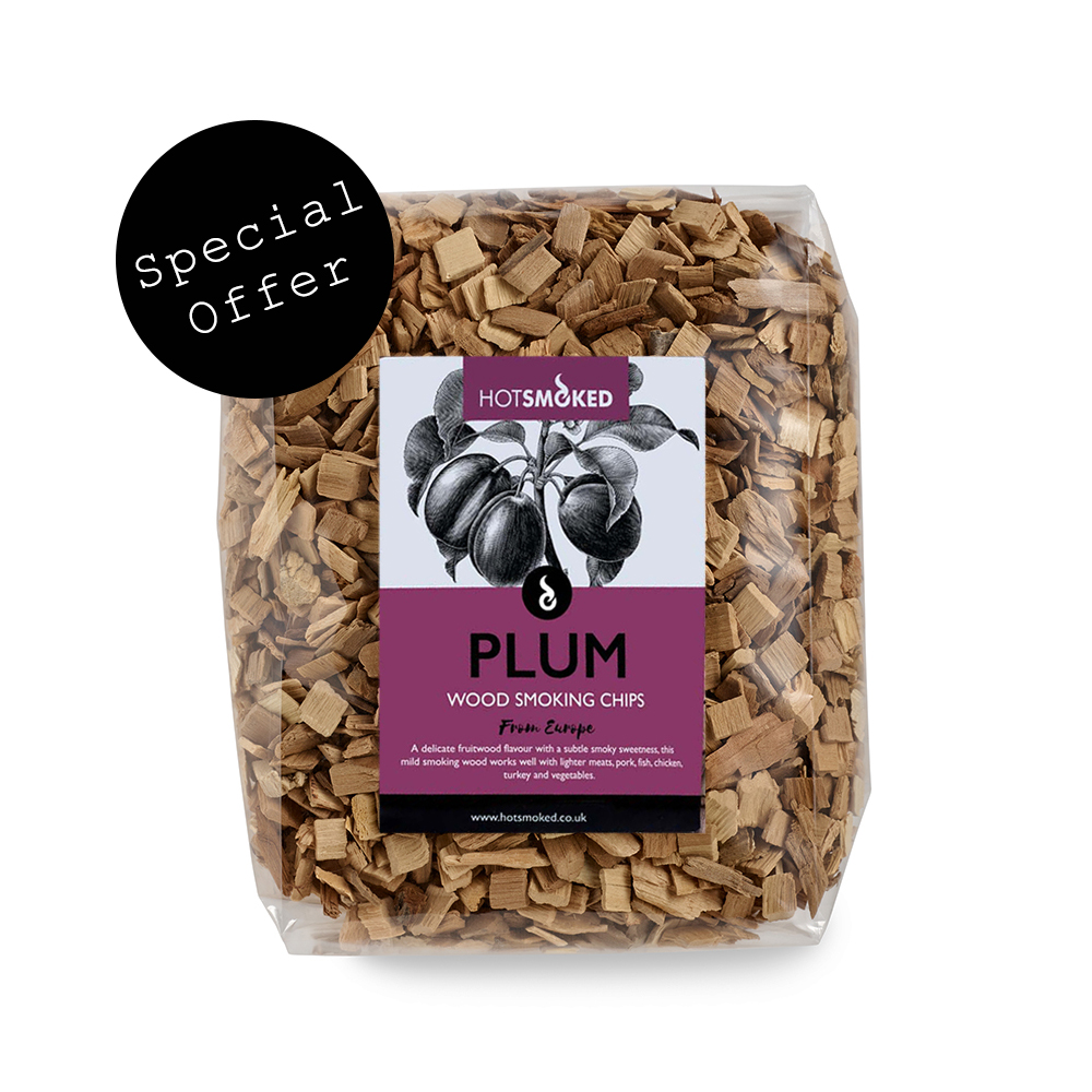 Hot Smoked Plum smoking chips 500g - special offer