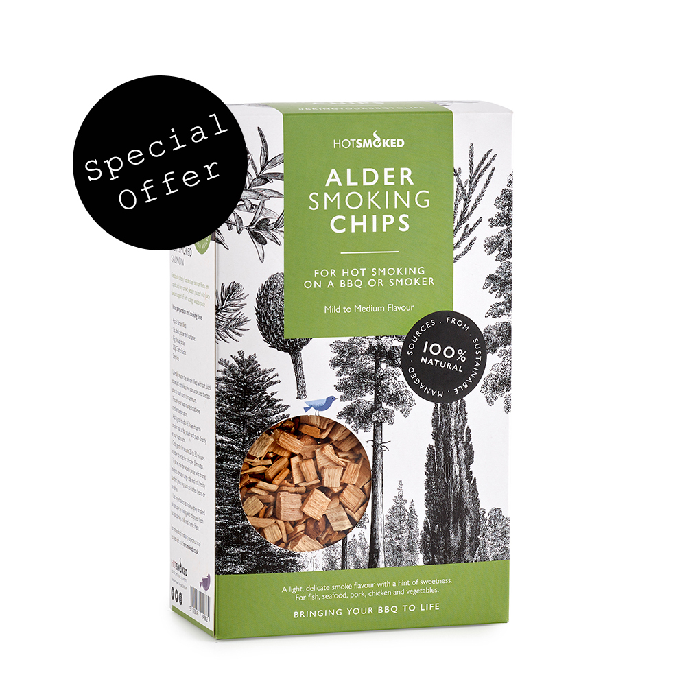 Hot Smoked Alder Chips in boxes - special offer