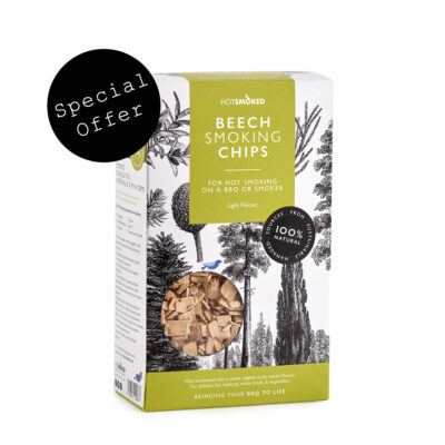 Hot Smoked Beech Smoking chips boxed - special offer