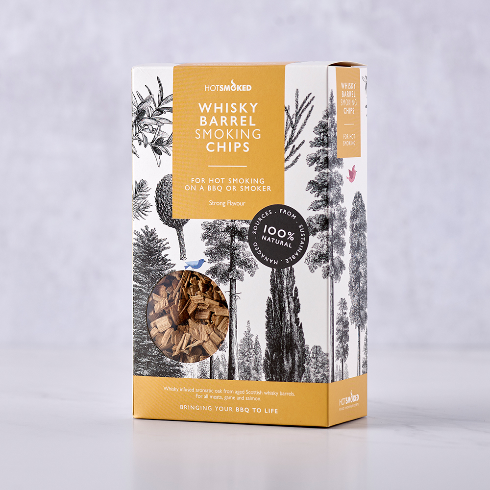 Boxed whisky smoking chips