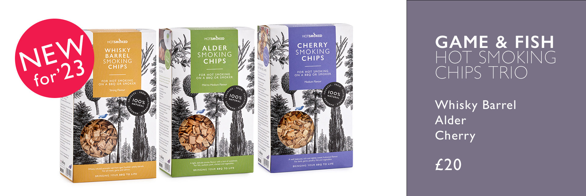 Game & Fish Smoking Chips Trio