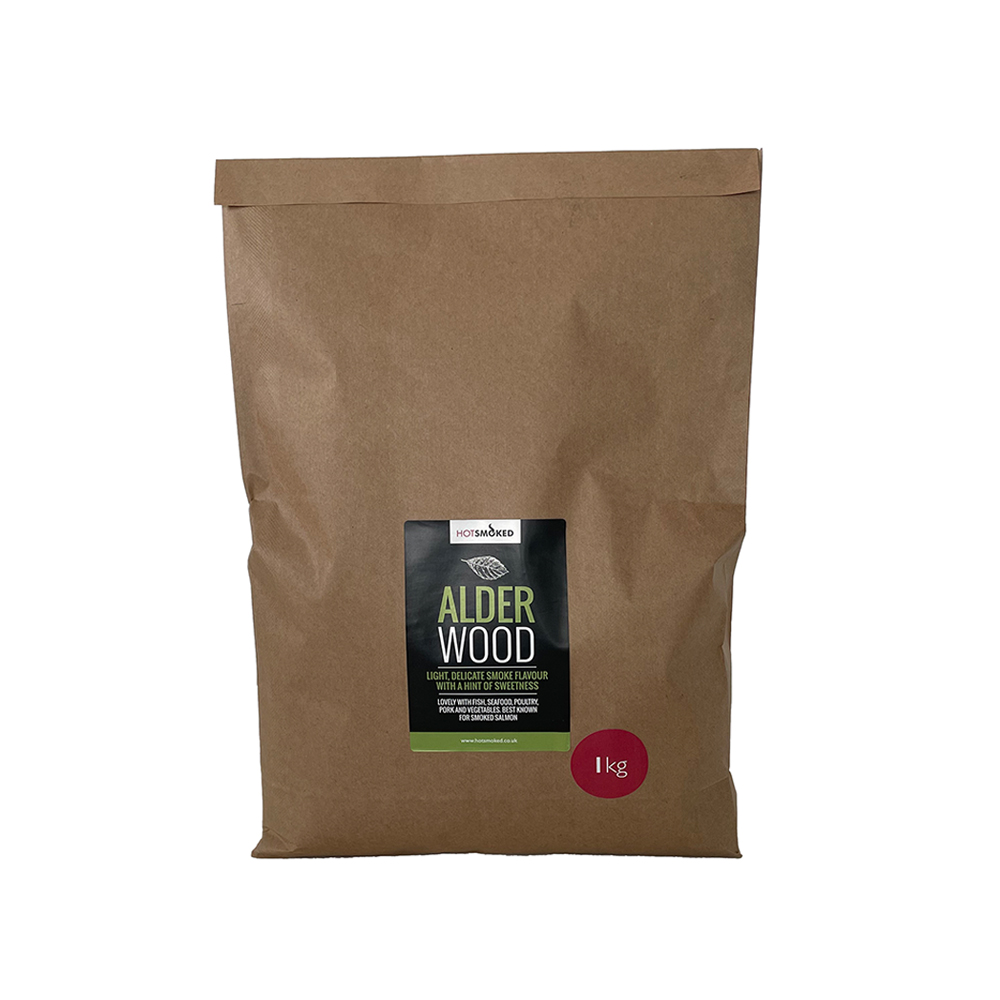 Alder smoking dust in value 1kg packs by Hot Smoked