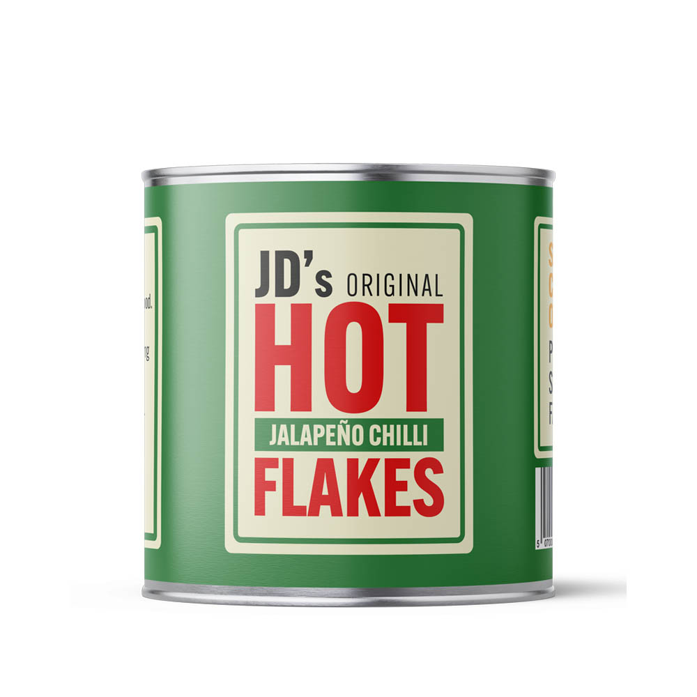 JD's Hot Jalapeno Chilli Flakes 35g