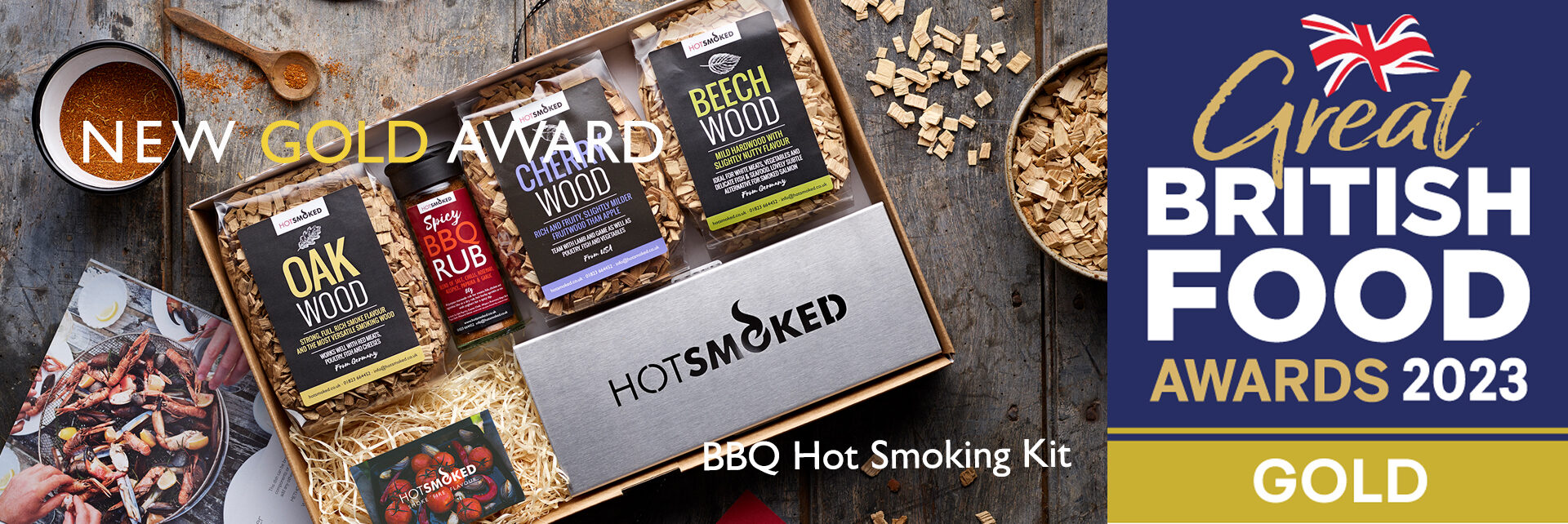 Great British Food Awards Gold Winner - BBQ Hot Smoking Kit