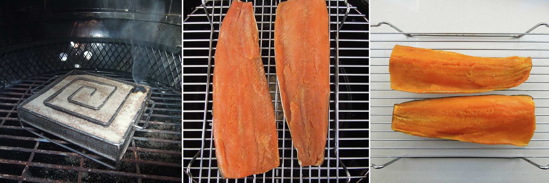 Cold smoked trout with Asian spices