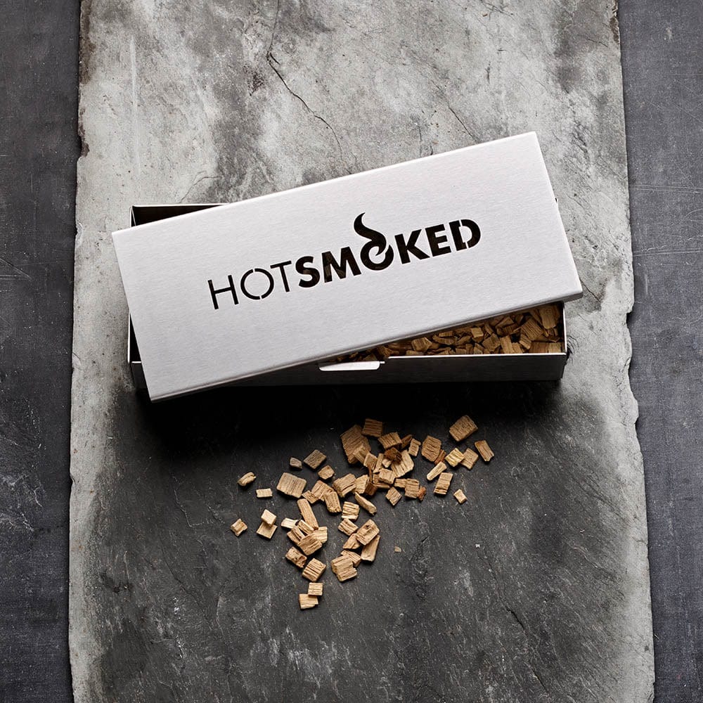 Hot Smoked Smoker Box on stone